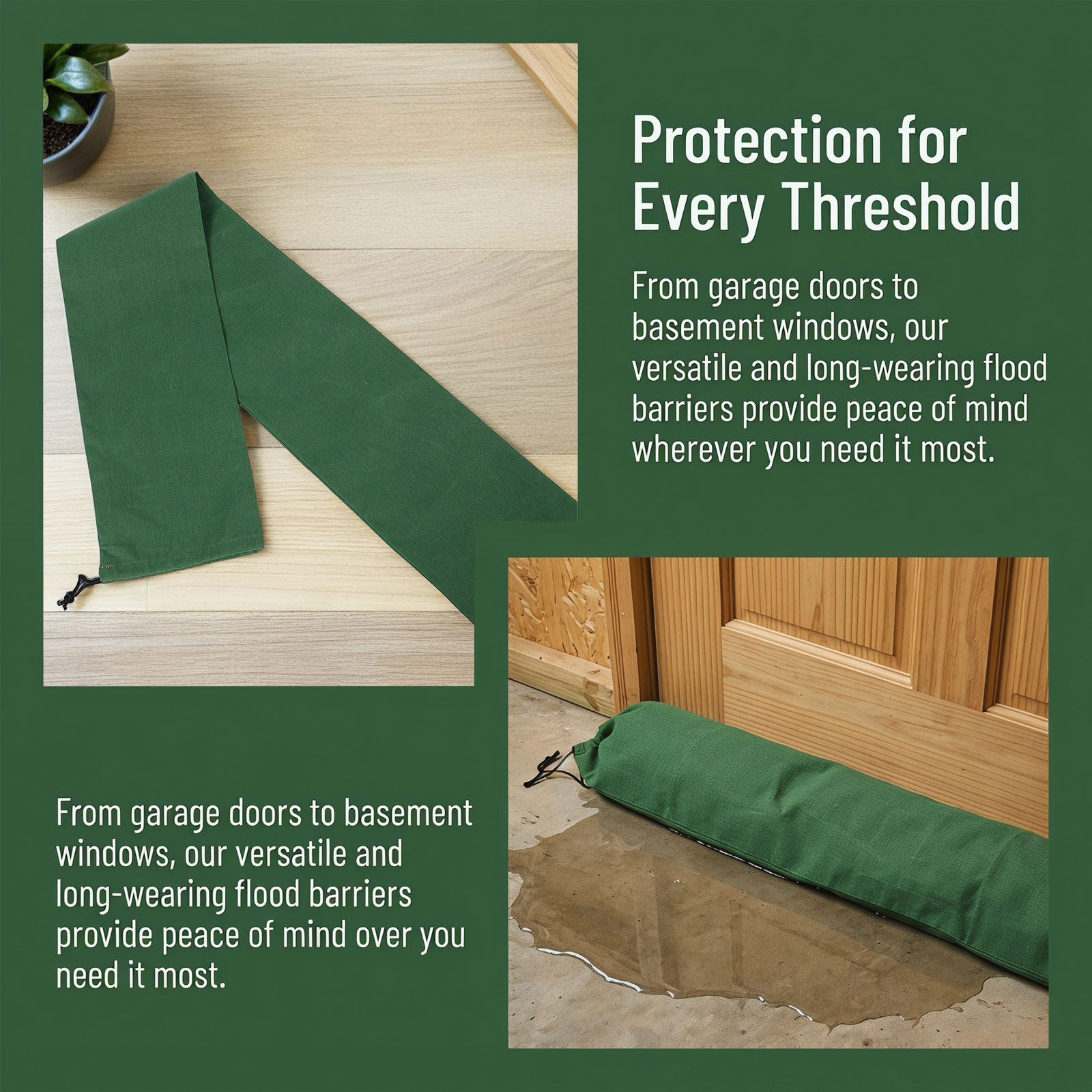 3Pcs Canvas Flood Barrier Sand - Flood Barrier Bag 评论和价格