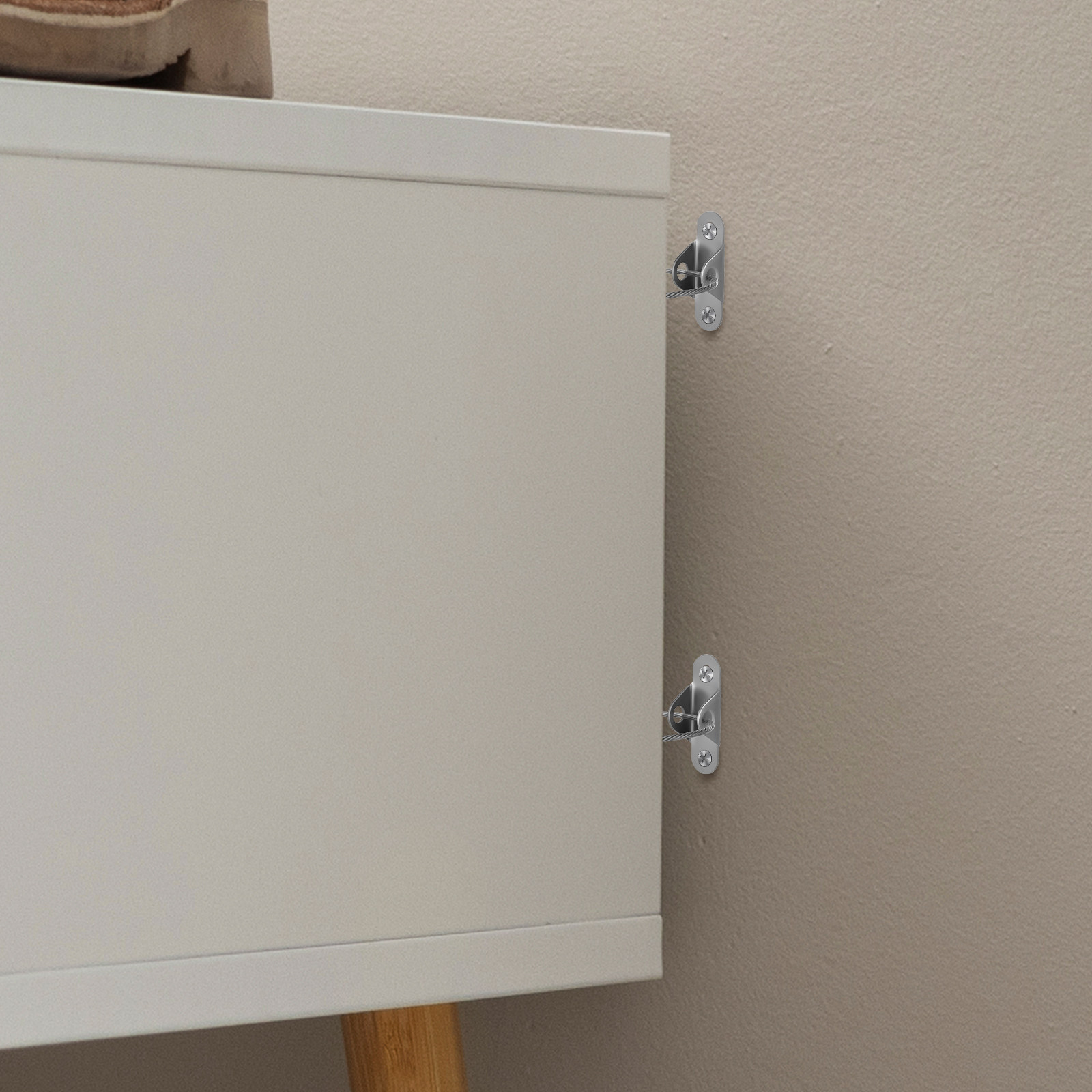 6Sets Furniture Wall Anchors A - Earthquake Anchor Strap 评论和价格