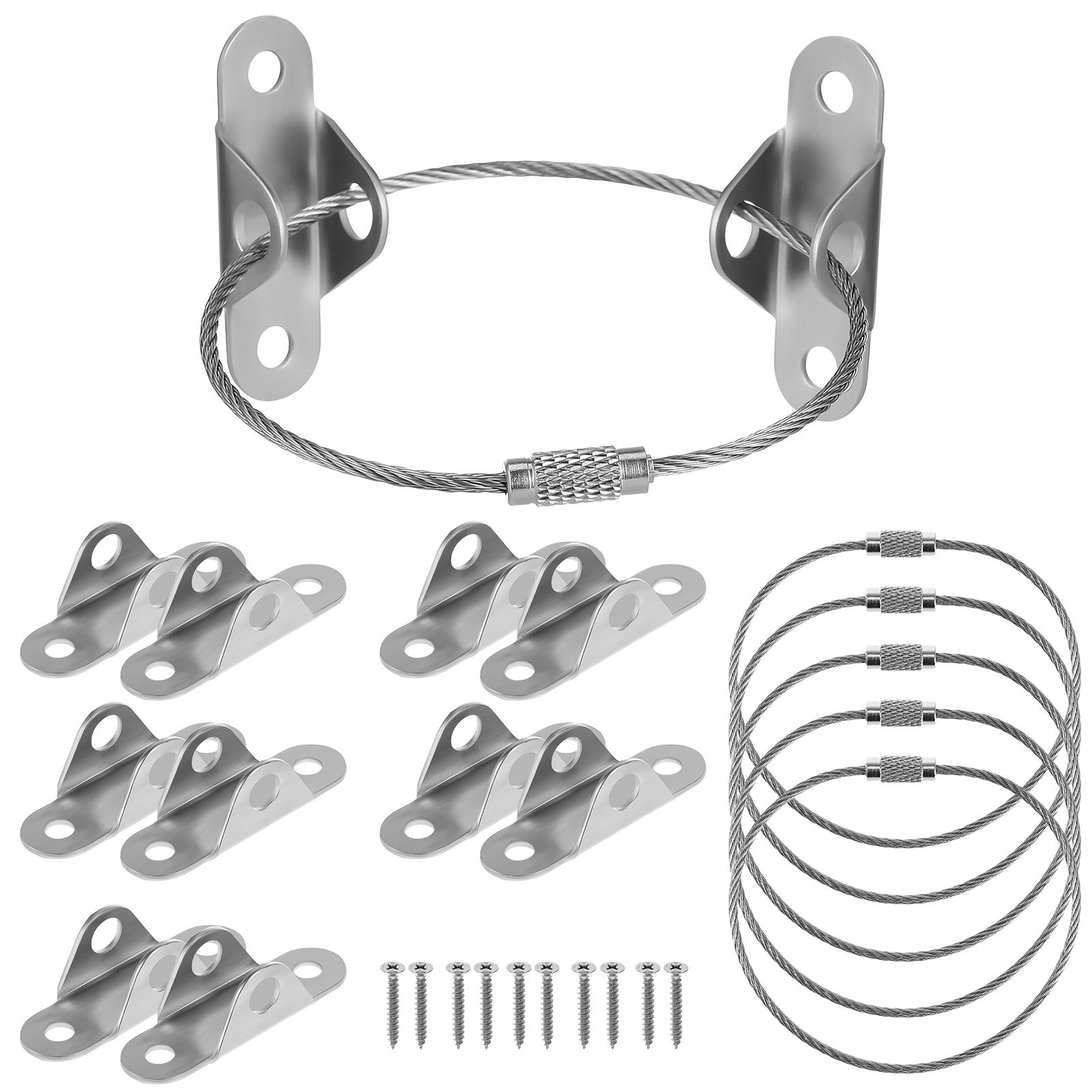 6Sets Furniture Wall Anchors A - Earthquake Anchor Strap 评论和价格