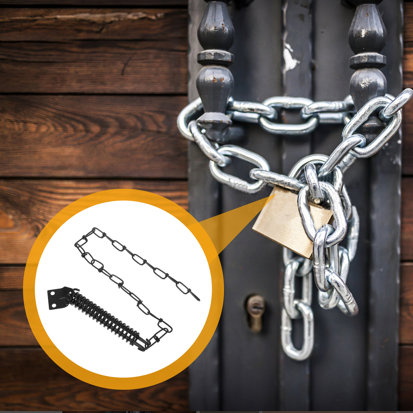 1Set Door Lock Chain Heavy Dut - Security Chain Door 评论和价格